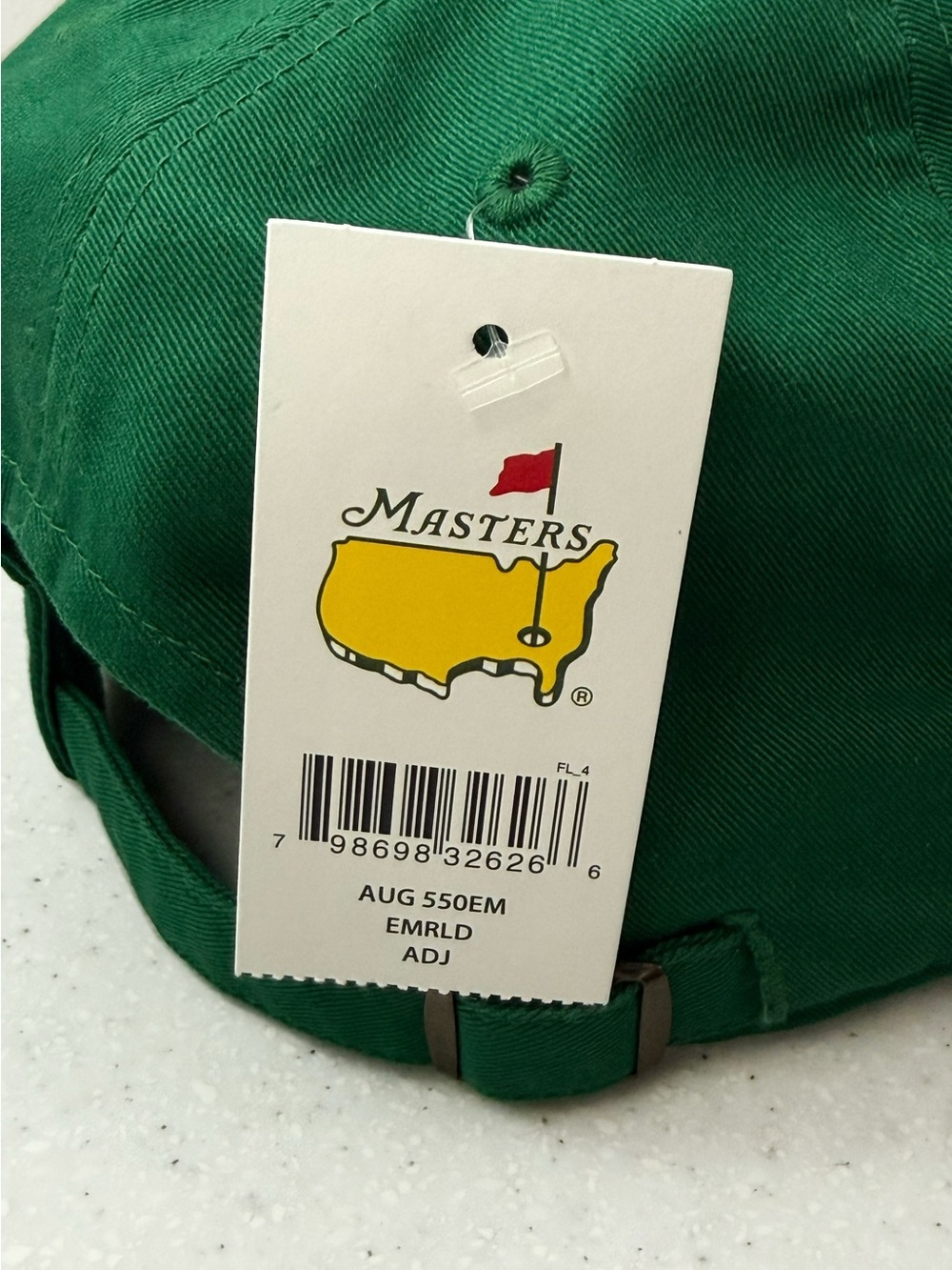 2016 Masters Tournament Official Merchandise ANGC Green Adjustable Dad Hat NWT - Picture 4 of 4
